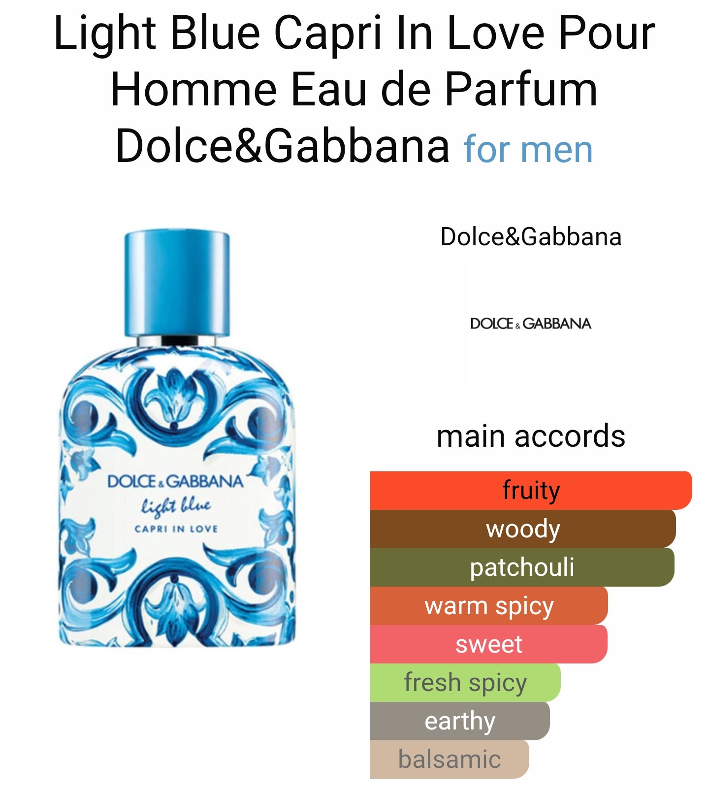 Dolce & Gabbana Light Blue Capri In Love