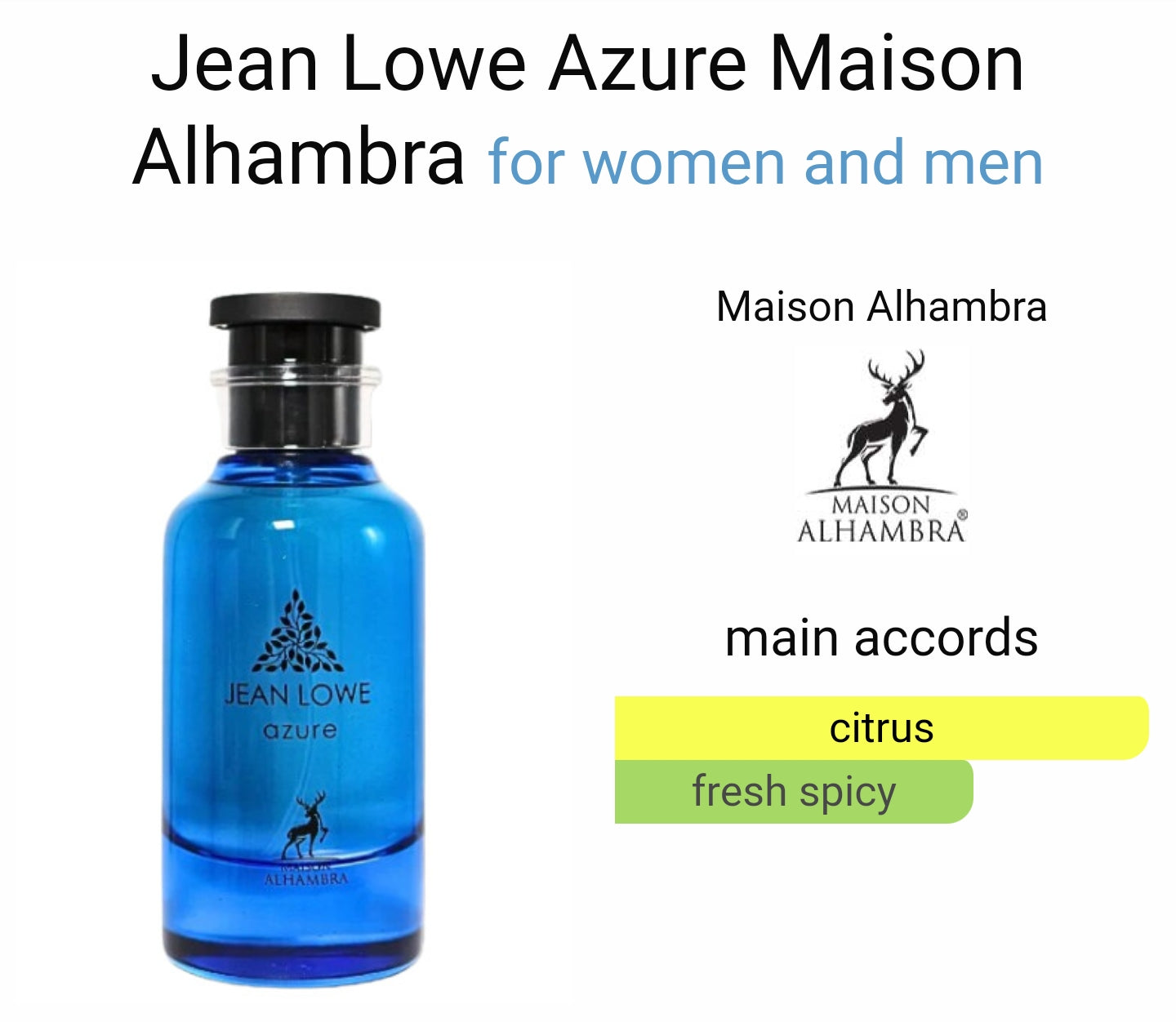 Maison Alhambra Jean Lowe Azure