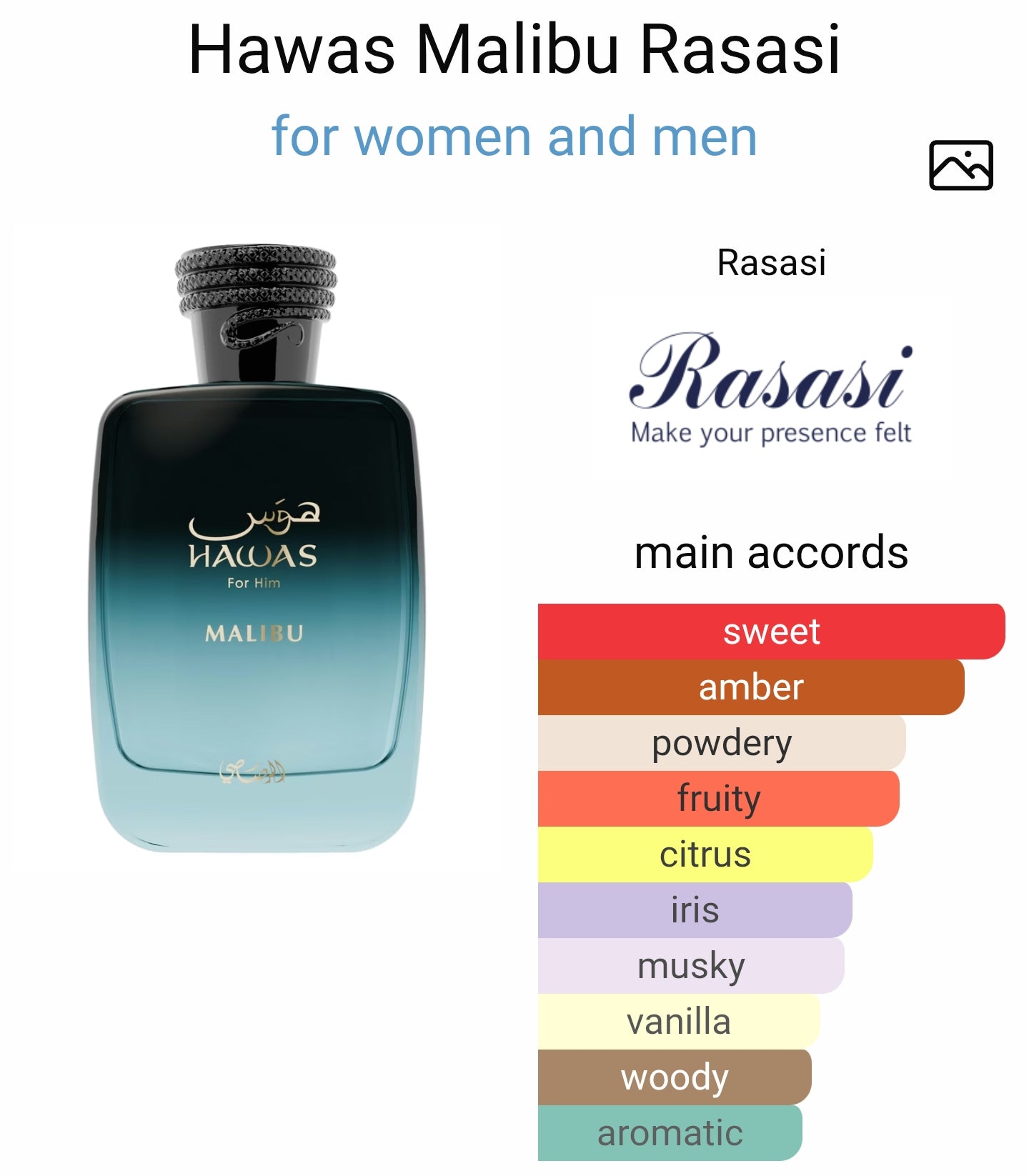 Rasasi Hawas Malibu