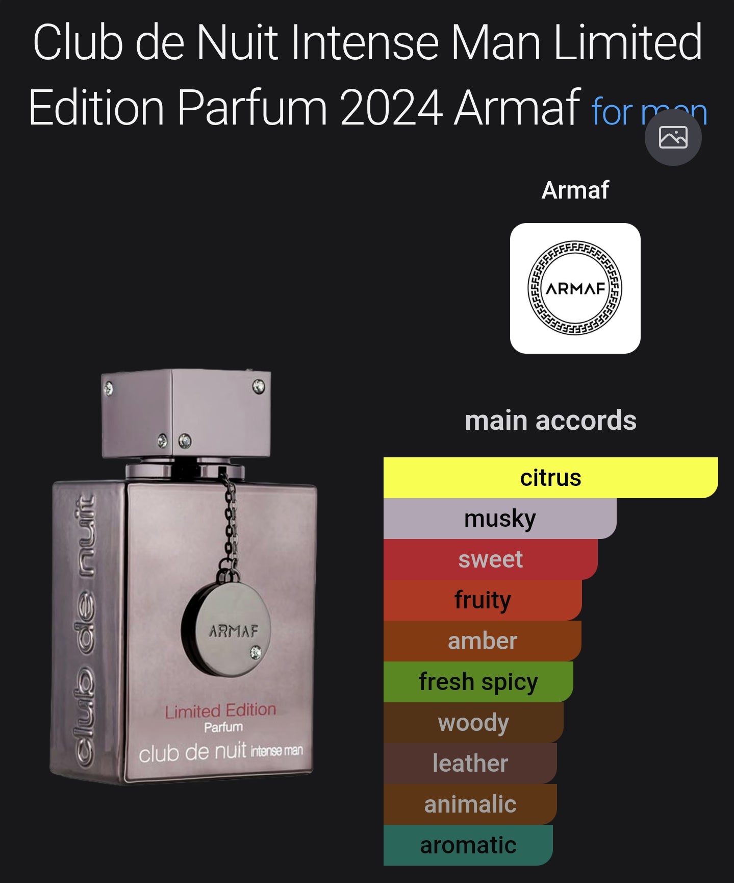 Armaf Club De Nuit Intense Man Limited Edition Parfum