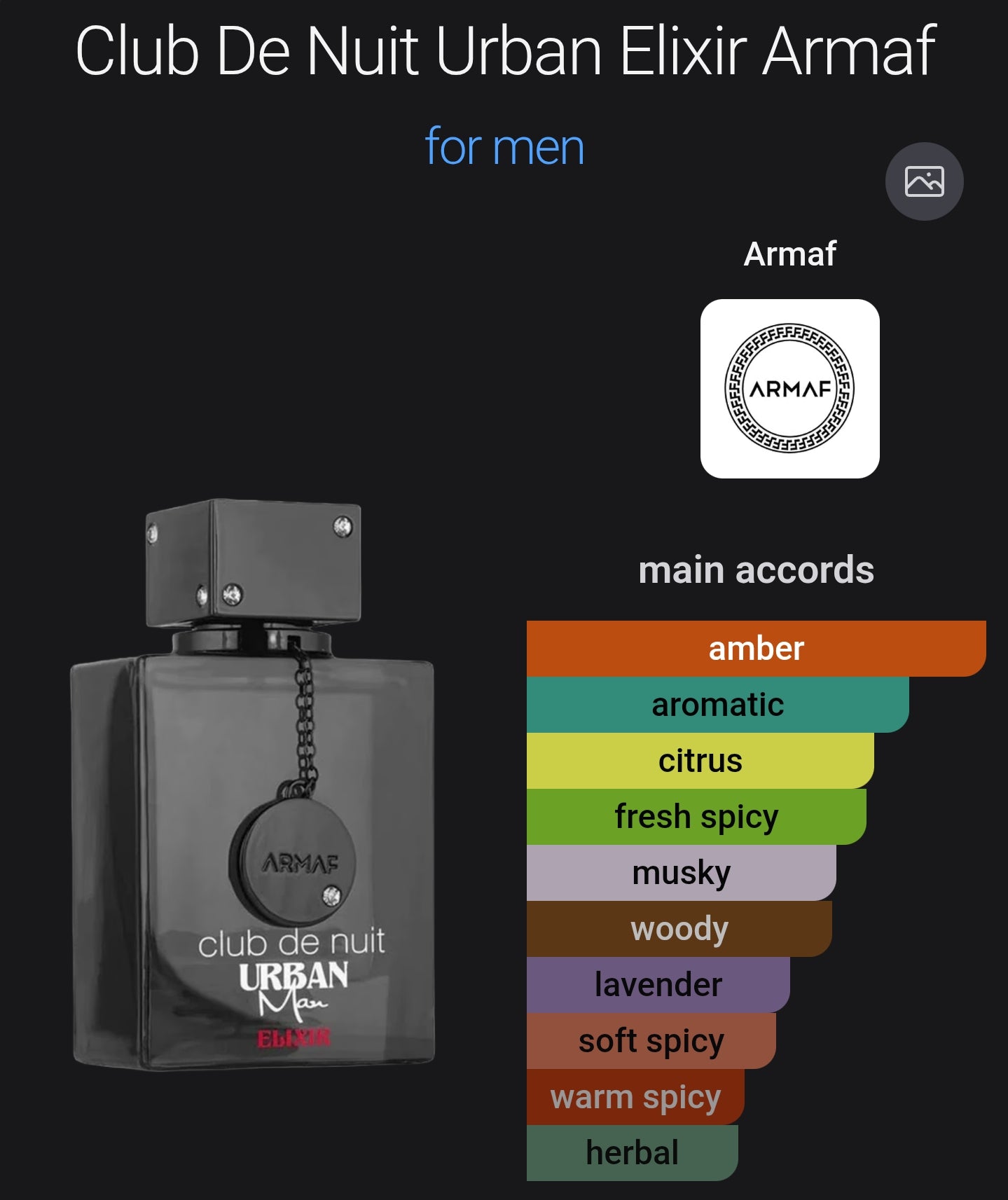 Armaf Club De Nuit Urban Man Elixir