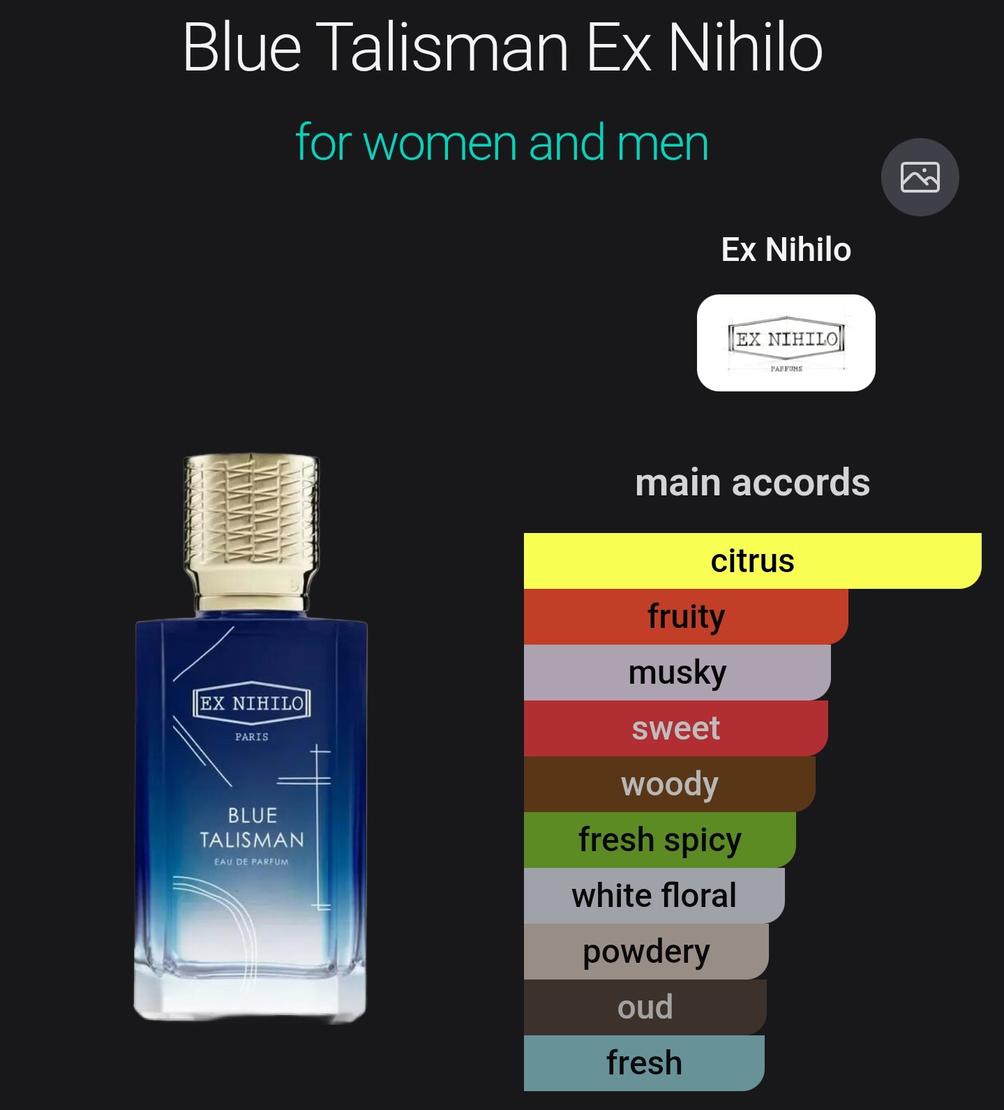 Ex Nihilo Blue Talisman