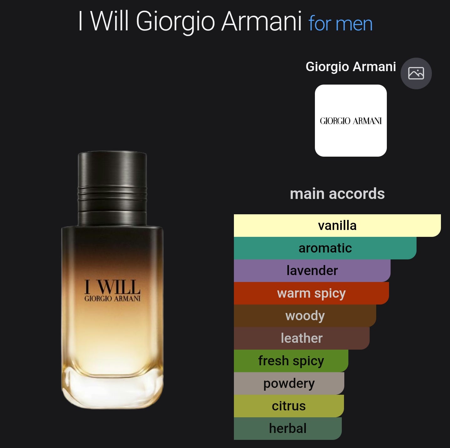 Giorgio Armani I Will EDP
