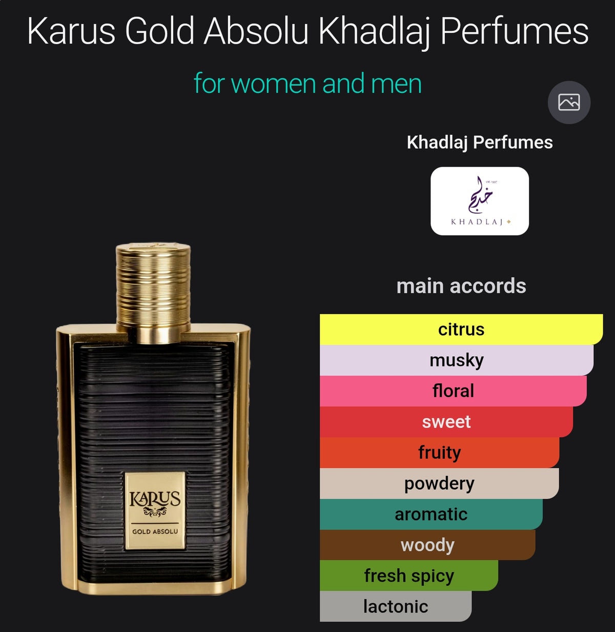 Khadlaj Karus Gold Absolu