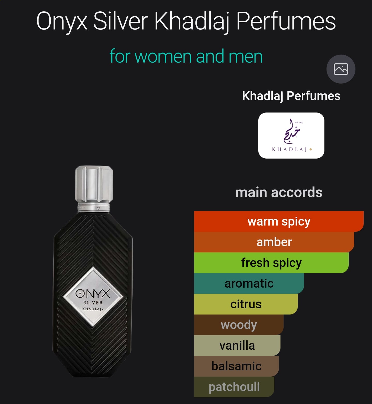 Khadlaj Onyx Silver