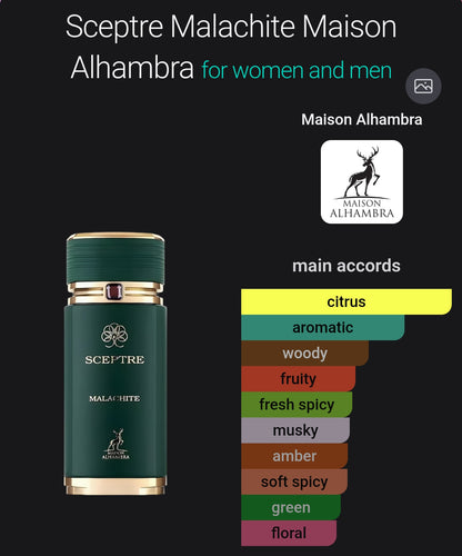 Maison Alhambra Sceptre Malachite