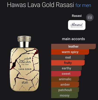 Rasasi Hawas Lava Gold