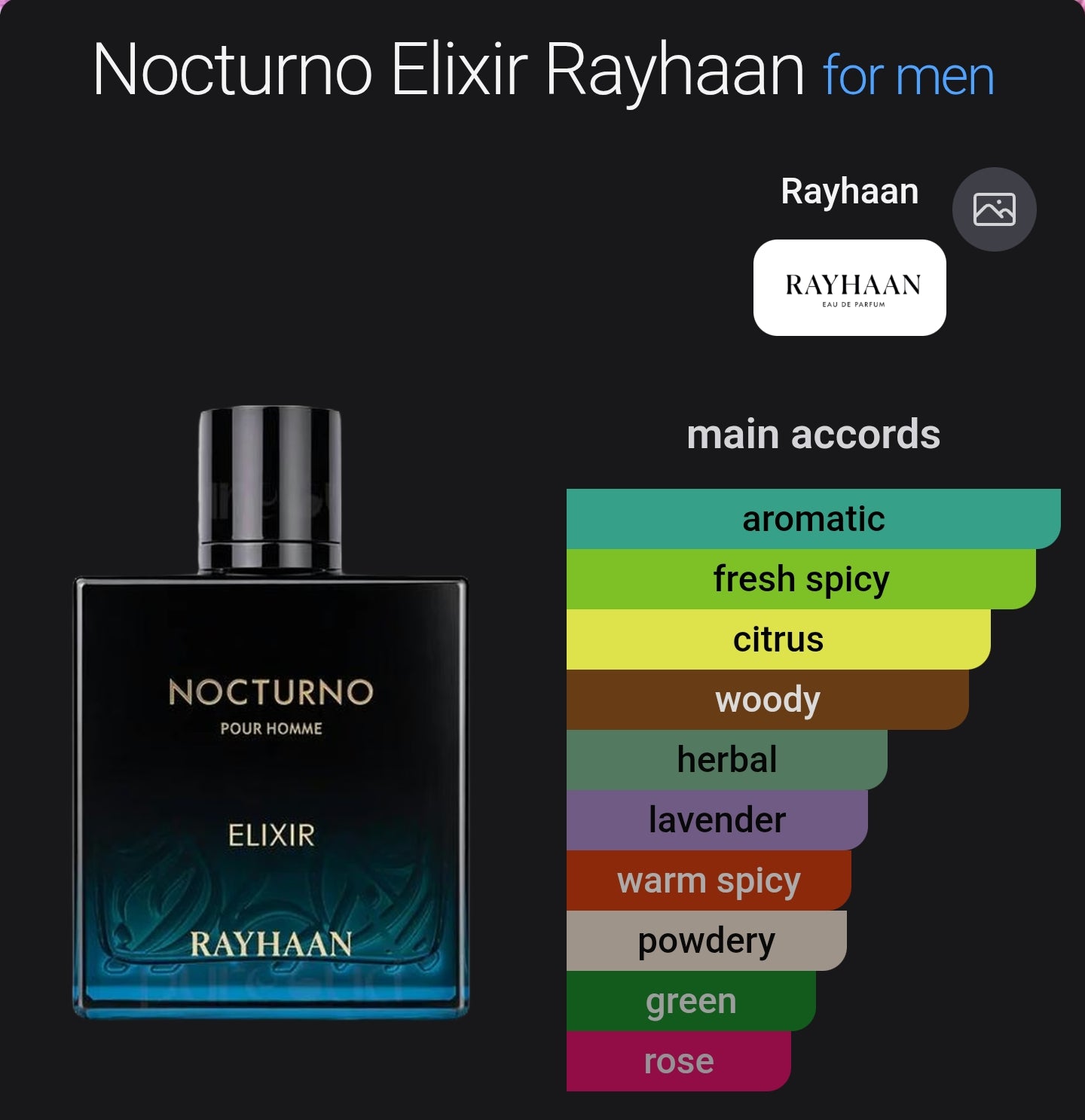 Rayhaan Nocturno Elixir