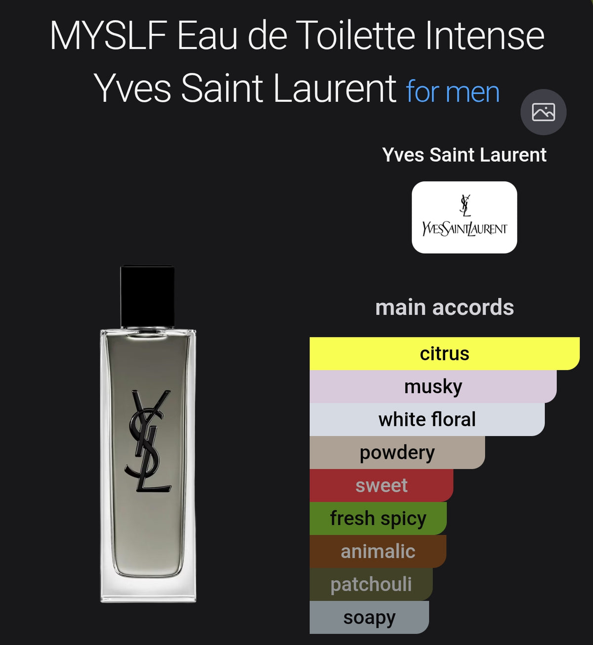 YSL MYSLF EDT Intense